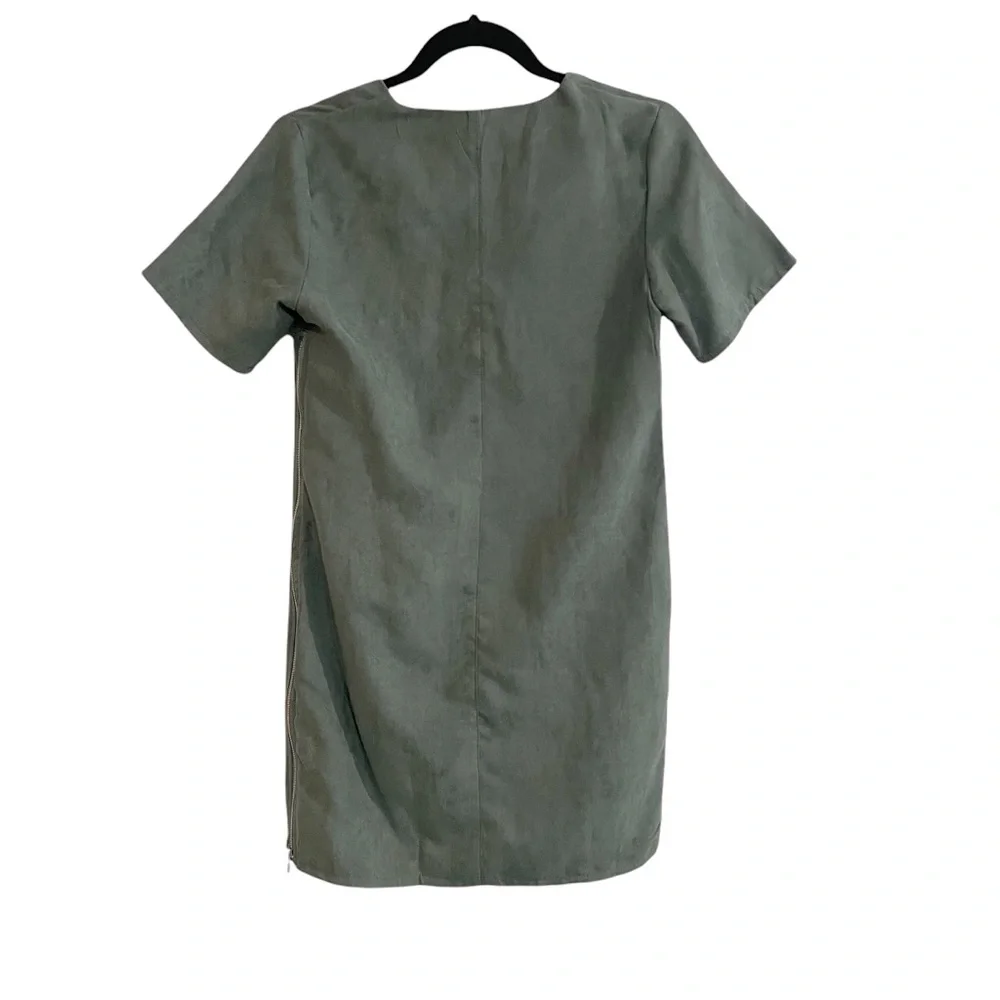 Green Missguided Suede Dress, 4 - Picture 8 of 13
